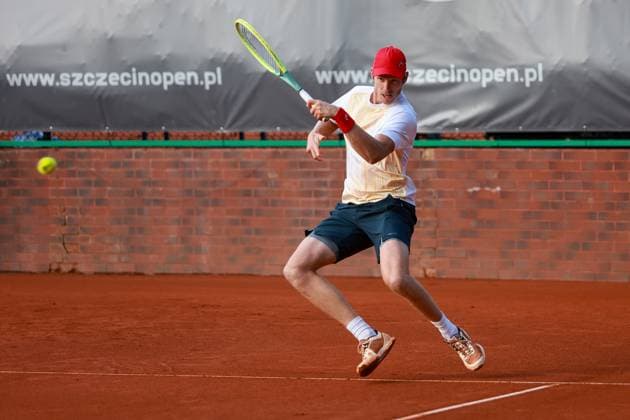 SZCZECIN, 11.09.2024 TURNIEJ TENISA ZIEMNEGO ATP, Tennis Herren CHALLENGER INVEST IN SZCZECIN OPEN 2024 NZ LUCAS GERCH FOT. KRZYSZTOF CICHOMSKI NEWSPIX.PL --- Newspix.pl  240911KCI067