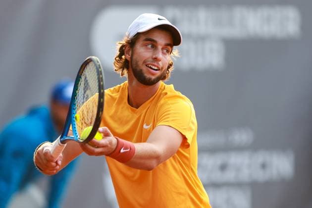 SZCZECIN, 11.09.2024 TURNIEJ TENISA ZIEMNEGO ATP, Tennis Herren CHALLENGER INVEST IN SZCZECIN OPEN 2024 NZ ADRIAN ANDREEV FOT. KRZYSZTOF CICHOMSKI NEWSPIX.PL --- Newspix.pl  240911KCI070
