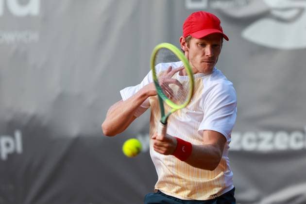 SZCZECIN, 11.09.2024 TURNIEJ TENISA ZIEMNEGO ATP, Tennis Herren CHALLENGER INVEST IN SZCZECIN OPEN 2024 NZ LUCAS GERCH FOT. KRZYSZTOF CICHOMSKI NEWSPIX.PL --- Newspix.pl  240911KCI072