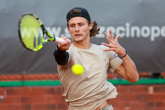 SZCZECIN, 11.09.2024 TURNIEJ TENISA ZIEMNEGO ATP, Tennis Herren CHALLENGER INVEST IN SZCZECIN OPEN 2024 NZ HYNEK BARTON FOT. KRZYSZTOF CICHOMSKI NEWSPIX.PL --- Newspix.pl  240911KCI092