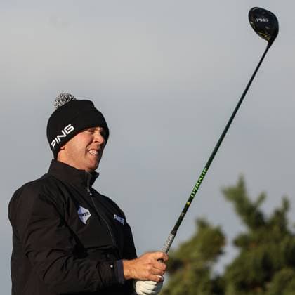 2024 Amgen Irish Open, Royal County Down, Newcastle, Northern Ireland 12 9 2024 Seamus Power reacts to his 12th tee shot Seamus Power reacts to his 12th tee shot 12 9 2024  Copyright: x INPHO BenxBradyx BB4_1699