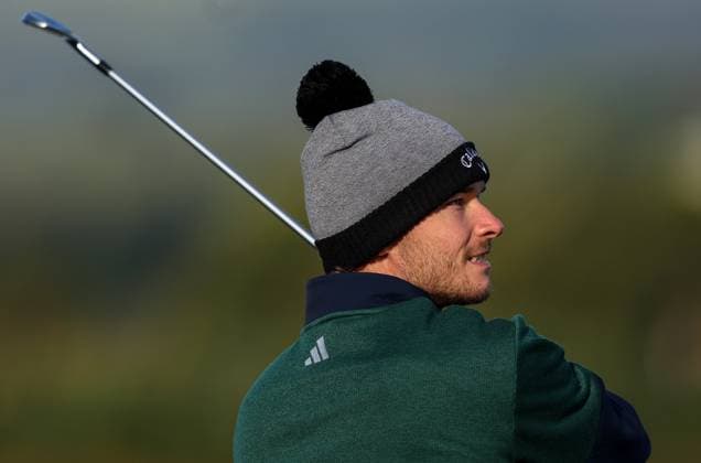 2024 Amgen Irish Open, Royal County Down, Newcastle, Northern Ireland 12 9 2024 Nicolai Hojgaard tees off the 13th Nicolai Hojgaard tees off the 13th 12 9 2024  Copyright: x INPHO BenxBradyx BB4_1709