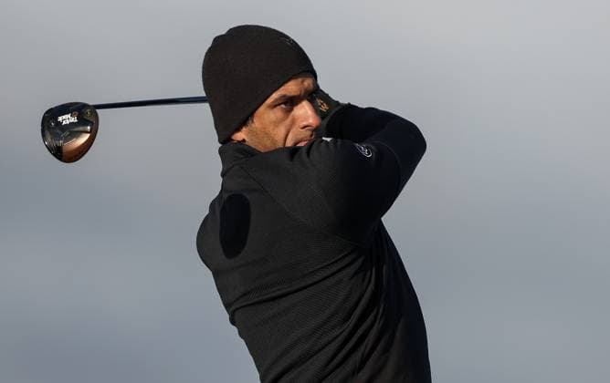 2024 Amgen Irish Open, Royal County Down, Newcastle, Northern Ireland 12 9 2024 Aaron Rai tees off the 12th Aaron Rai tees off the 12th 12 9 2024  Copyright: x INPHO BenxBradyx BB4_1700