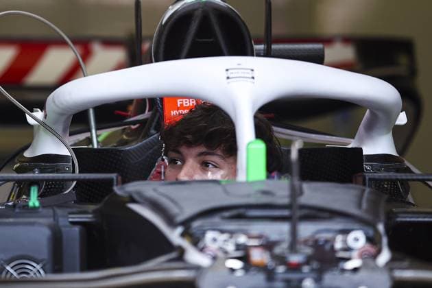 BEARMAN Ollie, Haas F1 Team VF-24 Ferrari, portrait during the Formula 1 Azerbaijan Grand Prix 2024, 17th round of the 2024 Formula One World Championship, WM, Weltmeisterschaft from September 13 to 15, 2024 on the Baku City Circuit, in Baku, Azerbaijan - F1 - AZERBAIJAN GRAND PRIX 2024 DPPI Panoramic  240912_R17_AZERBAIJAN_DP_EA019461