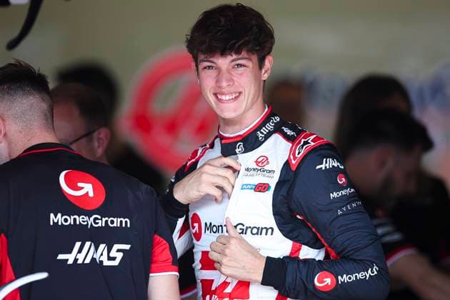 BEARMAN Ollie, Haas F1 Team VF-24 Ferrari, portrait during the Formula 1 Azerbaijan Grand Prix 2024, 17th round of the 2024 Formula One World Championship, WM, Weltmeisterschaft from September 13 to 15, 2024 on the Baku City Circuit, in Baku, Azerbaijan - F1 - AZERBAIJAN GRAND PRIX 2024 DPPI Panoramic  240912_R17_AZERBAIJAN_DP_EA019577