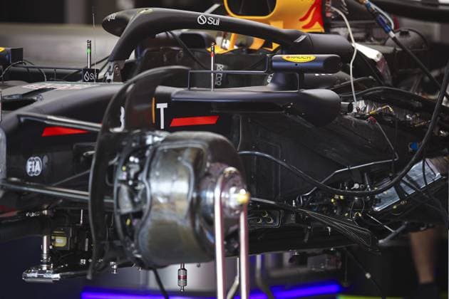 Red Bull Racing RB20, mechanical detail, radiator, engine, moteur during the Formula 1 Azerbaijan Grand Prix 2024, 17th round of the 2024 Formula One World Championship, WM, Weltmeisterschaft from September 13 to 15, 2024 on the Baku City Circuit, in Baku, Azerbaijan - F1 - AZERBAIJAN GRAND PRIX 2024 DPPI Panoramic  240912_R17_AZERBAIJAN_DP_EA019606