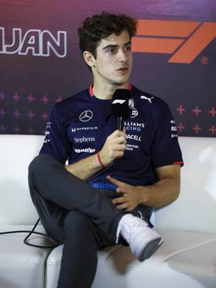 COLAPINTO Franco (arg), Williams Racing FW46, portrait press conference, PK, Pressekonferenz during the Formula 1 Azerbaijan Grand Prix 2024, 17th round of the 2024 Formula One World Championship, WM, Weltmeisterschaft from September 13 to 15, 2024 on the Baku City Circuit, in Baku, Azerbaijan - F1 - AZERBAIJAN GRAND PRIX 2024 DPPI Panoramic  240912_R17_AZERBAIJAN_DP_EA029967