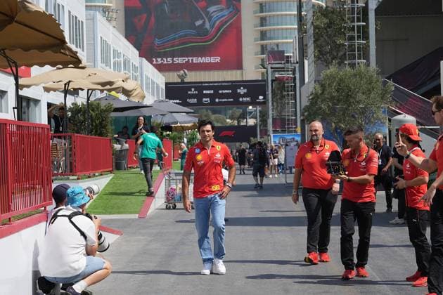 12 09 2024, Baku City Circuit , Baku, FORMULA 1 QATAR AIRWAYS AZERBAIJAN GRAND PRIX 2024 ,in the picture Carlos Sainz Jr ESP , Scuderia Ferrari HP Defodi 506 20240912 hbr 0517 Defodi-506
