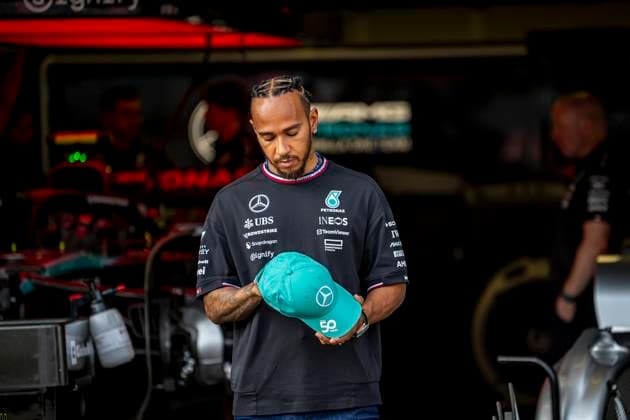 Baku - 12-09-2024, Baku City Circuit, Lewis Hamilton at the Formula 1 Azerbaijan Grand Prix 2024 Thursday Formula 1 Azerbaijan Grand Prix 2024 Thursday  x26249856x Copyright: