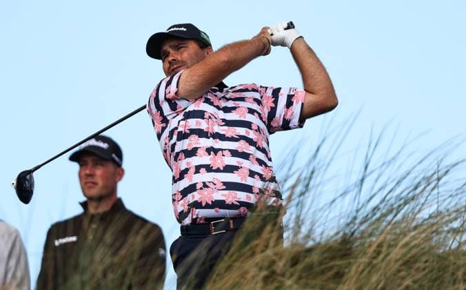 2024 Amgen Irish Open, Royal County Down, Newcastle, Northern Ireland 12 9 2024 Romain Langasque tees off on the 5th Romain Langasque tees off on the 5th 12 9 2024  Copyright: x INPHO BenxBradyx BB4_3097