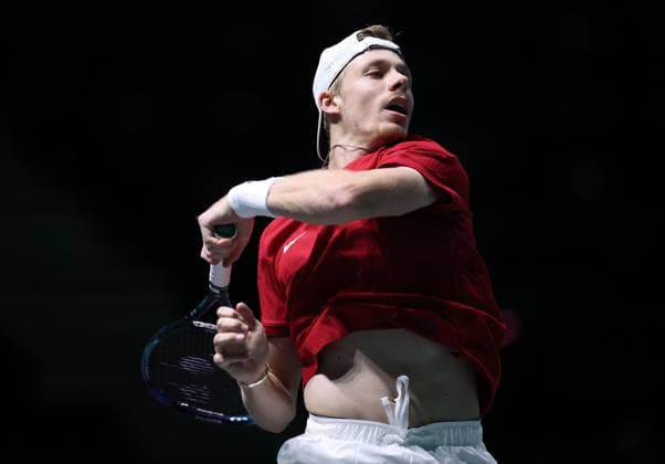 Denis Shapovalov of Canada in action Davis Cup Group Stage Finals 2024, Day Three, AO Arena, Manchester, UK - 12 Sep 2024  Copyright: xEllaxLing Shutterstockx 14713339k