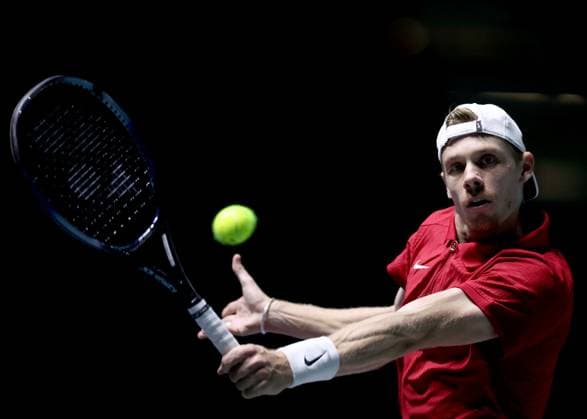 Denis Shapovalov of Canada in action Davis Cup Group Stage Finals 2024, Day Three, AO Arena, Manchester, UK - 12 Sep 2024  Copyright: xEllaxLing Shutterstockx 14713339i