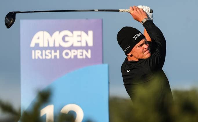 2024 Amgen Irish Open, Royal County Down, Newcastle, Northern Ireland 13 9 2024 Vincent Norrman tees off on the 12th Vincent Norrman tees off on the 12th 13 9 2024  Copyright: x INPHO BenxBradyx BB4_4841