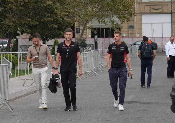 13 09 2024, Baku City Circuit , Baku, FORMULA 1 QATAR AIRWAYS AZERBAIJAN GRAND PRIX 2024 ,in the picture Nico Hülkenberg DEU , Haas F1 Team Defodi 506 20240913 hbr 1132 Defodi-506
