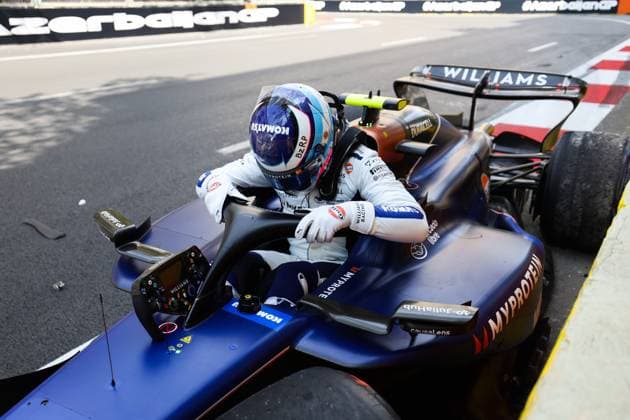 43 COLAPINTO Franco (arg), Williams Racing FW46, action, crash, accident, during the Formula 1 Azerbaijan Grand Prix 2024, 17th round of the 2024 Formula One World Championship, WM, Weltmeisterschaft from September 13 to 15, 2024 on the Baku City Circuit, in Baku, Azerbaijan - F1 - AZERBAIJAN GRAND PRIX 2024 DPPI Panoramic  240913_R17_AZERBAIJAN_DP_FG0O6032