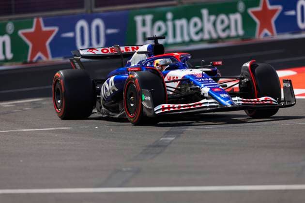 13th September 2024; Baku City Circuit, Baku, Azerbaijan; Formula 1 Azerbaijan Grand Prix 2024; Free Practice Day; Number 3 Visa Cash App RB driver Daniel Ricciardo during practice 1  ActionPlus12691692 StephenxBlackberry