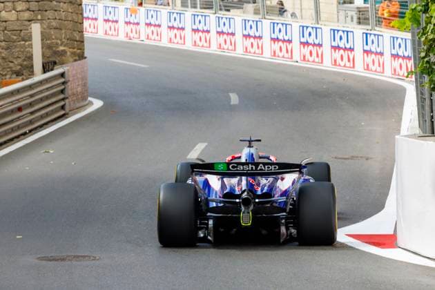 13th September 2024; Baku City Circuit, Baku, Azerbaijan; Formula 1 Azerbaijan Grand Prix 2024; Free Practice Day; Number 3 Visa Cash App RB driver Daniel Ricciardo during practice 1  ActionPlus12691701 StephenxBlackberry