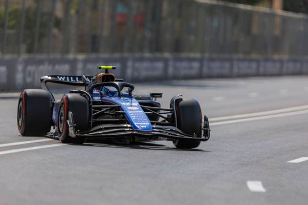 13th September 2024; Baku City Circuit, Baku, Azerbaijan; Formula 1 Azerbaijan Grand Prix 2024; Free Practice Day; Number 43 Williams driver Franco Colapinto during practice 1 at the Azerbaijan Formula 1  ActionPlus12691706 StephenxBlackberry