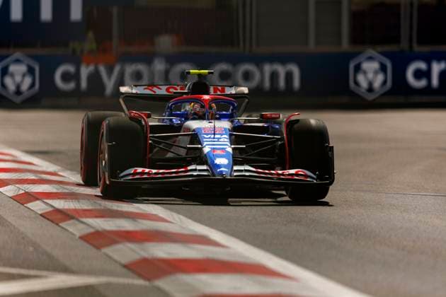 13th September 2024; Baku City Circuit, Baku, Azerbaijan; Formula 1 Azerbaijan Grand Prix 2024; Free Practice Day; Number 22 Visa Cash App RB driver Yuki Tsunoda during practice 1 at the Azerbaijan Formula 1  ActionPlus12691712 StephenxBlackberry