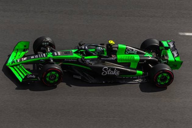 Baku City Circuit, Baku, Azerbaijan. 13.September.2024; Zhou Guanyu of China and Stake F1 Team Kick Sauber during Formula One Azerbaijan Grand Prix  (266419425)