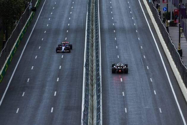 Baku City Circuit, Baku, Azerbaijan. 13.September.2024; Yuki Tsunoda and Ollie Bearman during Formula One Azerbaijan Grand Prix  (266422626)