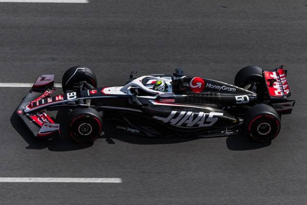 Baku City Circuit, Baku, Azerbaijan. 13.September.2024; Ollie Bearman of Great Britain and HAAS F1 team during Formula One Azerbaijan Grand Prix  (266422991)