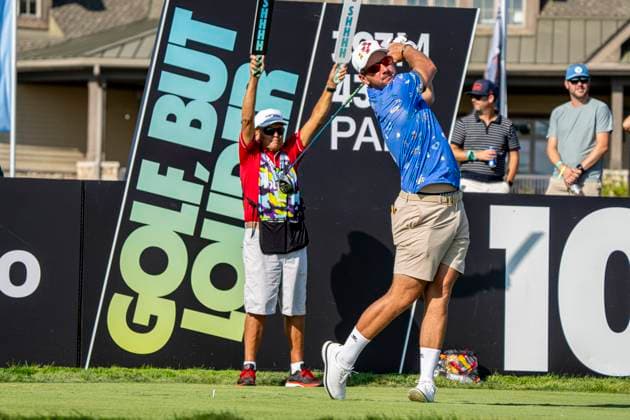 BOLINGBROOK, IL - SEPTEMBER 13: Lucas Herbert of the Ripper GC during day one of LIV Golf: Chicago at Bolingbrook Golf Club on September 13, 2024 in Bolingbrook, Illinois. (Photo by Ben Hsu Icon Sportswire) GOLF: SEP 13 LIV Golf League Chicago EDITORIAL USE ONLY Icon2242409130511