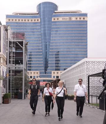 FORMULA 1 QATAR AIRWAYS AZERBAIJAN GRAND PRIX 2024 14 09 2024, Baku City Circuit , Baku, FORMULA 1 QATAR AIRWAYS AZERBAIJAN GRAND PRIX 2024 ,in the picture George Russell GBR , Mercedes AMG Petronas Formula One Team nordphotoxGmbHx xBratic nph00250