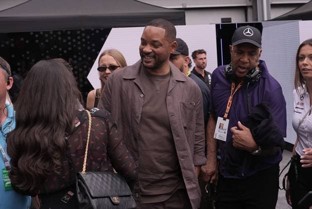 14 09 2024, Baku City Circuit , Baku, FORMULA 1 QATAR AIRWAYS AZERBAIJAN GRAND PRIX 2024 ,in the picture actor Will Smith in the paddock of Baku Defodi 506 20240914 hbr 2896 Defodi-506