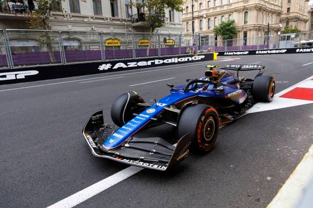14th September 2024; Baku City Circuit, Baku, Azerbaijan; Formula 1 Azerbaijan Grand Prix 2024; Qualifying Day; Number 43 Williams driver Franco Colapinto during practice 3 at the Azerbaijan Formula 1  ActionPlus12692017 StephenxBlackberry
