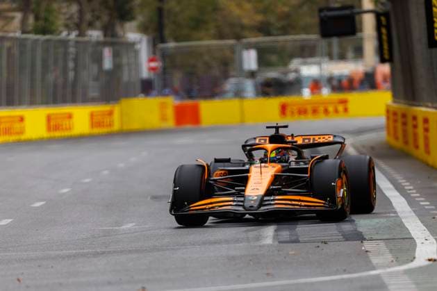 14th September 2024; Baku City Circuit, Baku, Azerbaijan; Formula 1 Azerbaijan Grand Prix 2024; Qualifying Day; Number 81 McLaren driver Oscar Piastri during practice 3 at the Azerbaijan Formula 1  ActionPlus12692083 StephenxBlackberry