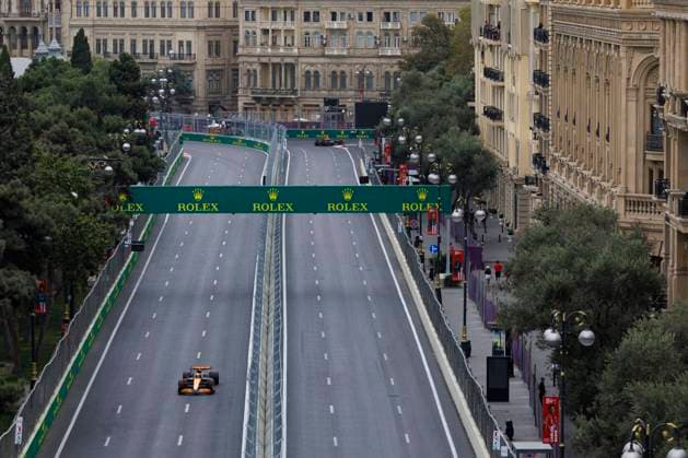 14th September 2024; Baku City Circuit, Baku, Azerbaijan; Formula 1 Azerbaijan Grand Prix 2024; Qualifying Day; Number 81 McLaren driver Oscar Piastri during practice 3 at the Azerbaijan Formula 1  ActionPlus12692052 StephenxBlackberry