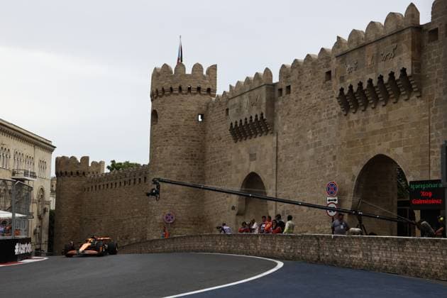 F1 Grand Prix Of Azerbaijan 2024 Practice 3 Oscar Piastri of McLaren during third practice ahead of the Formula 1 Grand Prix of Azerbaijan at Baku City Circuit in Baku, Azerbaijan on September 14, 2024. Baku Azerbaijan  Copyright: xJakubxPorzyckix originalFilename:porzycki-f1grandp240914_npYcS.jpg