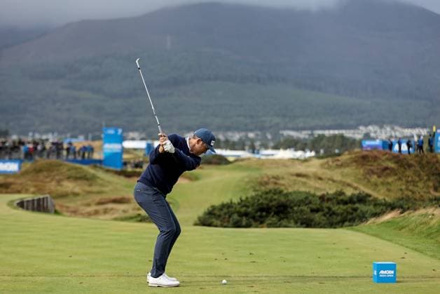 2024 Amgen Irish Open, Royal County Down, Newcastle, Northern Ireland 14 9 2024 SÃ SÃ amus Power tee™s off the 7th 14 9 2024  Copyright: x INPHO BenxBradyx BB_17587
