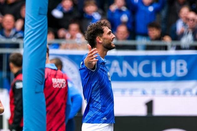 Fraser Hornby SV Darmstadt 98, 09 celebrates the goal to 2 1, disallowed for OFFside, GER, SV Darmstadt 98 vs Eintracht Braunschweig, Football, 2 Bundesliga, Matchday 5, Season 2024 2025, 14 09 2024 DFL DFB REGULATIONS PROHIBIT ANY USE OF PHOTOGRAPHS as IMAGE SEQUENCES and or QUASI VIDEO GER, SV Darmstadt 98 vs Eintracht Braunschweig, Football, 2 Bundesliga, Matchday 5, Season 2024 2025, 14 09 2024 Darmstadt Copyright: xEibner-Pressefoto FlorianxWieganx EP_FWD