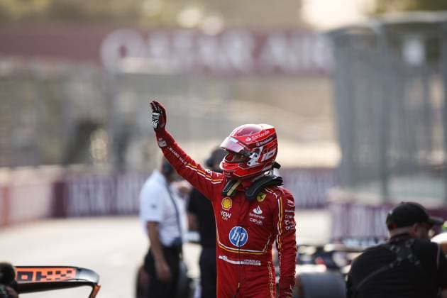 LECLERC Charles (mco), Scuderia Ferrari SF-24, portrait during the Formula 1 Azerbaijan Grand Prix 2024, 17th round of the 2024 Formula One World Championship, WM, Weltmeisterschaft from September 13 to 15, 2024 on the Baku City Circuit, in Baku, Azerbaijan - F1 - AZERBAIJAN GRAND PRIX 2024 DPPI Panoramic  240914_R17_AZERBAIJAN_DP_EA018847