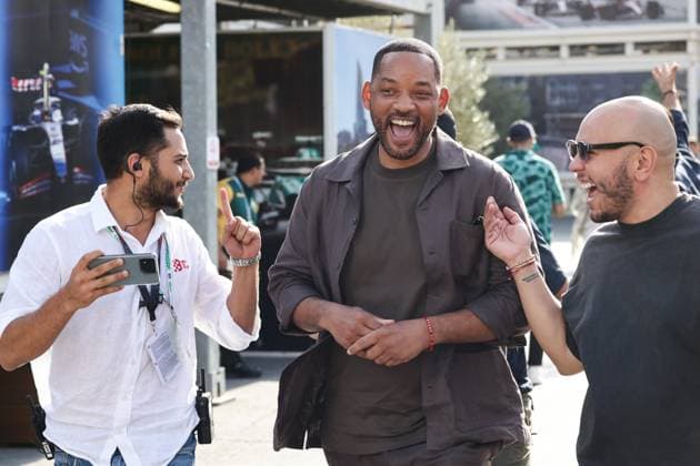 Formula 1, GP Azerbaijan in Baku, Will Smith visits the paddock