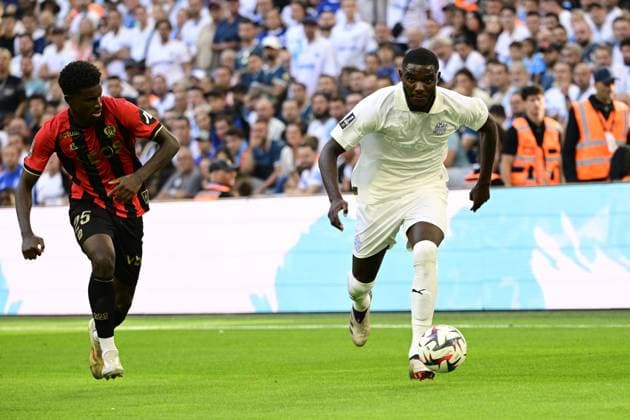 L Olympique de Marseille reçoit l OGC Nice dans le cadre de quatrième journée de Ligue 1 McDonald s à l Orange Vélodrome, le 14 septembre 2024. Lilian Brassier (OM) FOOTBALL : Olympique de Marseille VS OGC Nice - Ligue 1 - 14 09 2024 WilliamCannarella Panoramic 