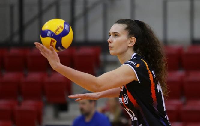 BAU Stuttgart , Volleyball Hummel Cup MTV Allianz Stuttgart vs Viteos NUC Neuchatel , Lucia Gomez Stgt