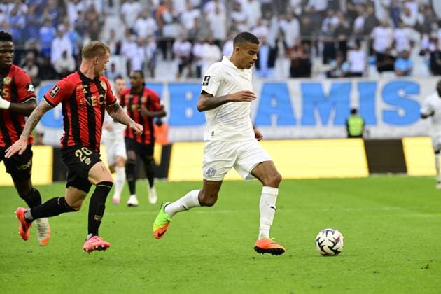 L Olympique de Marseille reçoit l OGC Nice dans le cadre de quatrième journée de Ligue 1 McDonald s à l Orange Vélodrome, le 14 septembre 2024. Mason Greenwood (OM) FOOTBALL : Olympique de Marseille VS OGC Nice - Ligue 1 - 14 09 2024 WilliamCannarella Panoramic 