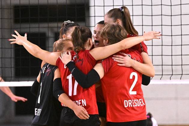 Actions of the game and players images during the match between IDresdner Sportclub 1898 (GER) vs Volleyball Club OTP Banka Branik (SLO) at Dresdner Sportclub 1898 (GER) vs Volleyball Club OTP Banka Branik (SLO) Zoppas Arena Conegliano 14 September 2024, in the 2Ã‚Â° Trofeo Citta di Conegliano during 2Ã‚Â° Torneo Citta di Conegliano - Dresdner Sportclub vs Volleyball Club OTP, Events in Conegliano, Italy, September 14 2024  Copyright: xDuilioxDellaxLibera IPAxSportx x xx IPA_49672228 IPA_Agency_IPA49672228