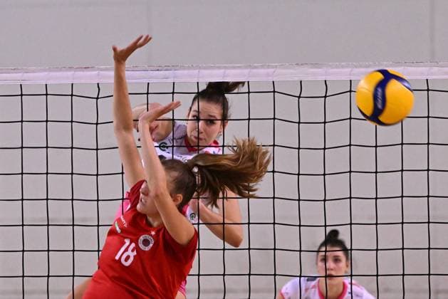 Actions of the game and players images during the match between IDresdner Sportclub 1898 (GER) vs Volleyball Club OTP Banka Branik (SLO) at Dresdner Sportclub 1898 (GER) vs Volleyball Club OTP Banka Branik (SLO) Zoppas Arena Conegliano 14 September 2024, in the 2Ã‚Â° Trofeo Citta di Conegliano during 2Ã‚Â° Torneo Citta di Conegliano - Dresdner Sportclub vs Volleyball Club OTP, Events in Conegliano, Italy, September 14 2024  Copyright: xDuilioxDellaxLibera IPAxSportx x xx IPA_49672240 IPA_Agency_IPA49672240