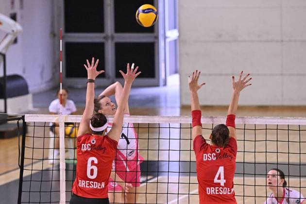 Actions of the game and players images during the match between IDresdner Sportclub 1898 (GER) vs Volleyball Club OTP Banka Branik (SLO) at Dresdner Sportclub 1898 (GER) vs Volleyball Club OTP Banka Branik (SLO) Zoppas Arena Conegliano 14 September 2024, in the 2Ã‚Â° Trofeo Citta di Conegliano during 2Ã‚Â° Torneo Citta di Conegliano - Dresdner Sportclub vs Volleyball Club OTP, Events in Conegliano, Italy, September 14 2024  Copyright: xDuilioxDellaxLibera IPAxSportx x xx IPA_49672329 IPA_Agency_IPA49672329