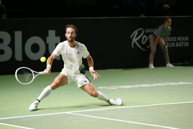Tennis 2024 - Open de Tennis de Rennes Constant LESTIENNE (FRA) Quentin HALYS (FRA) - Constant LESTIENNE (FRA) TENNIS : Open de Tennis de Rennes - 14 09 2024 JulienKammerer Panoramic 