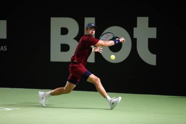 Tennis 2024 - Open de Tennis de Rennes Quentin HALYS (FRA) Quentin HALYS (FRA) - Constant LESTIENNE (FRA) TENNIS : Open de Tennis de Rennes - 14 09 2024 JulienKammerer Panoramic 