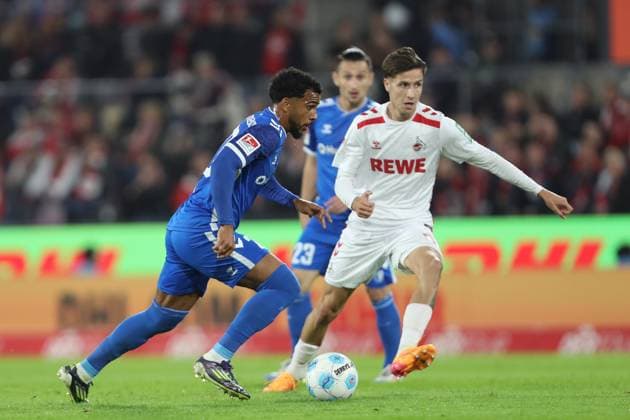 Xavier Amaechi 1 FC Magdeburg and Denis Huseinbasic 1 FC Koeln battle for the ball during the 2 Bundesliga match between 1 FC Köln and 1 FC Magdeburg at RheinEnergieStadion on September 14, 2024 in Cologne, Germany Germany Photo by Oliver Kaelke DeFodi Images Xavier Amaechi 1 FC Magdeburg and Denis Huseinbasic 1 FC Koeln battle for the ball during the 2 Bundesliga match between 1 FC Köln and 1 FC Magdeburg at RheinEnergieStadion on September 14, 2024 in Cologne, Germany Photo by Oliver Kaelke DeFodi Images DFB DFL REGULATIONS PROHIBIT ANY USE OF PHOTOGRAPHS AS IMAGE SEQUENCES AND OR QUASI VIDEO Defodi 678 2024 09 14 OK KOEFCM 0352 Defodi-678 DFB DFL REGULATIONS PROHIBIT ANY USE OF PHOTOGRAPHS AS IMAGE SEQUENCES AND OR QUASI-VIDEO.