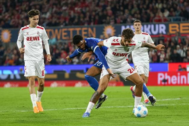 Xavier Amaechi 1 FC Magdeburg and Julian Pauli 1 FC Koeln battle for the ball during the 2 Bundesliga match between 1 FC Köln and 1 FC Magdeburg at RheinEnergieStadion on September 14, 2024 in Cologne, Germany Germany Photo by Oliver Kaelke DeFodi Images Xavier Amaechi 1 FC Magdeburg and Julian Pauli 1 FC Koeln battle for the ball during the 2 Bundesliga match between 1 FC Köln and 1 FC Magdeburg at RheinEnergieStadion on September 14, 2024 in Cologne, Germany Photo by Oliver Kaelke DeFodi Images DFB DFL REGULATIONS PROHIBIT ANY USE OF PHOTOGRAPHS AS IMAGE SEQUENCES AND OR QUASI VIDEO Defodi 678 2024 09 14 OK KOEFCM 0540 Defodi-678 DFB DFL REGULATIONS PROHIBIT ANY USE OF PHOTOGRAPHS AS IMAGE SEQUENCES AND OR QUASI-VIDEO.
