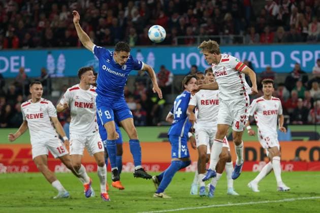 Martijn Kaars 1 FC Magdeburg and Timo Huebers 1 FC Koeln battle for the ball during the 2 Bundesliga match between 1 FC Köln and 1 FC Magdeburg at RheinEnergieStadion on September 14, 2024 in Cologne, Germany Germany Photo by Oliver Kaelke DeFodi Images Martijn Kaars 1 FC Magdeburg and Timo Huebers 1 FC Koeln battle for the ball during the 2 Bundesliga match between 1 FC Köln and 1 FC Magdeburg at RheinEnergieStadion on September 14, 2024 in Cologne, Germany Photo by Oliver Kaelke DeFodi Images DFB DFL REGULATIONS PROHIBIT ANY USE OF PHOTOGRAPHS AS IMAGE SEQUENCES AND OR QUASI VIDEO Defodi 678 2024 09 14 OK KOEFCM 0872 Defodi-678 DFB DFL REGULATIONS PROHIBIT ANY USE OF PHOTOGRAPHS AS IMAGE SEQUENCES AND OR QUASI-VIDEO.