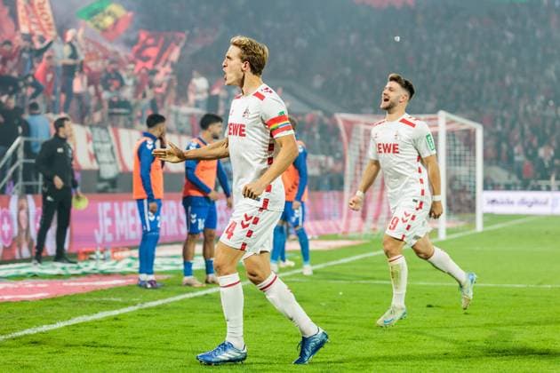 2 Soccer Bundesliga 1 FC Köln 1 FC Magdeburg 14 09 2024 Cheers for 1 0 by Damion Downs 1 FC Köln, 42 Timo Hübers 1 FC Köln, 4 2 Soccer Bundesliga, 1 FC Köln 1 FC Magdeburg, Cologne, Rheinenergiestadion on 14 09 2024 DFL REGULATIONS PROHIBIT ANY USE OF PHOTOGRAPHS AS IMAGE SEQUENCES AND OR QUASI VIDEO Copyright: xBEAUTIFULxSPORTS Wunderlx