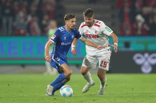 Alexander Nollenberger 1 FC Magdeburg and Jan Thielmann 1 FC Koeln battle for the ball during the 2 Bundesliga match between 1 FC Köln and 1 FC Magdeburg at RheinEnergieStadion on September 14, 2024 in Cologne, Germany Germany Photo by Oliver Kaelke DeFodi Images Alexander Nollenberger 1 FC Magdeburg and Jan Thielmann 1 FC Koeln battle for the ball during the 2 Bundesliga match between 1 FC Köln and 1 FC Magdeburg at RheinEnergieStadion on September 14, 2024 in Cologne, Germany Photo by Oliver Kaelke DeFodi Images DFB DFL REGULATIONS PROHIBIT ANY USE OF PHOTOGRAPHS AS IMAGE SEQUENCES AND OR QUASI VIDEO Defodi 678 2024 09 14 OK KOEFCM 1154 Defodi-678 DFB DFL REGULATIONS PROHIBIT ANY USE OF PHOTOGRAPHS AS IMAGE SEQUENCES AND OR QUASI-VIDEO.